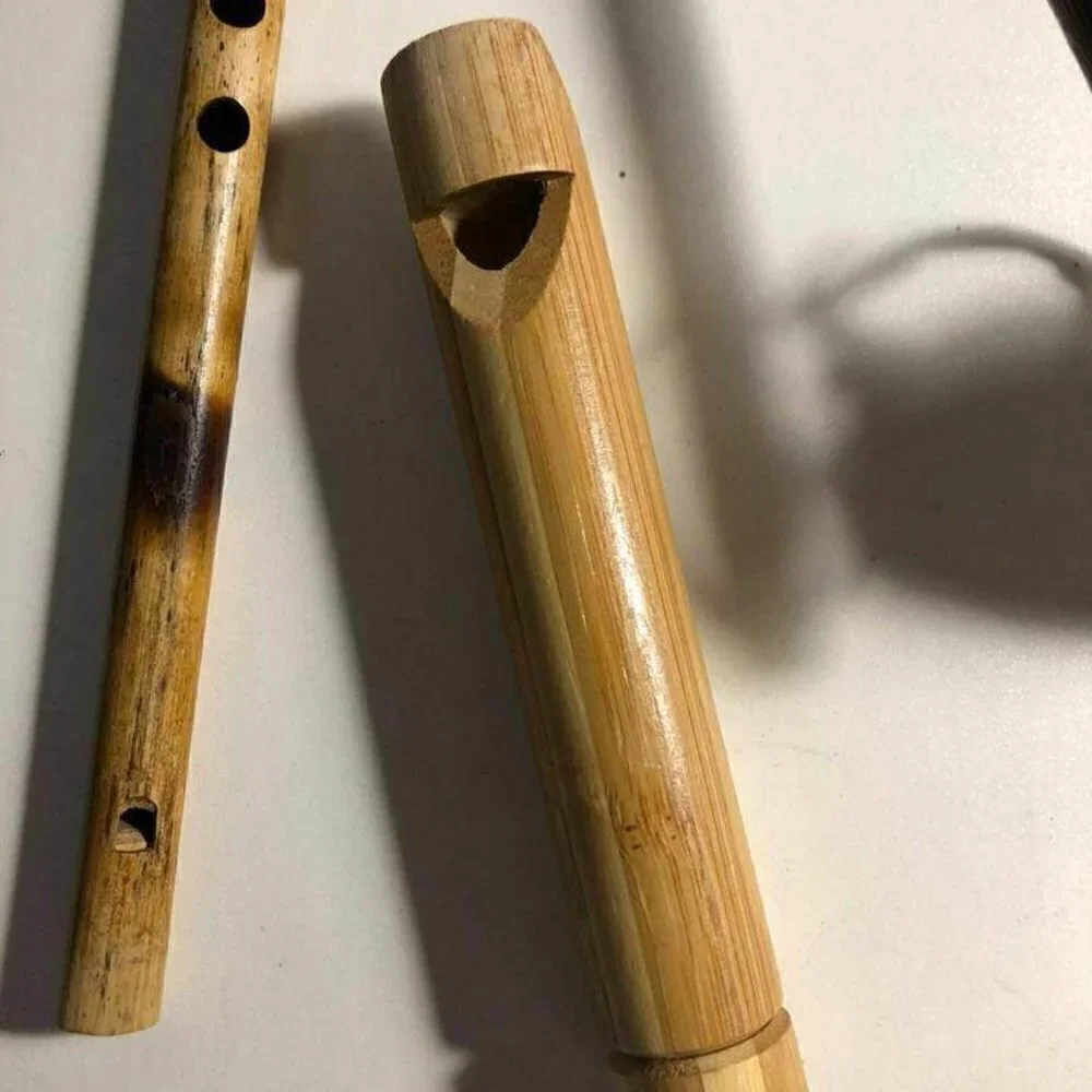 Musical Instruments Wooden Bamboo Flutes Bundle #1436-5
